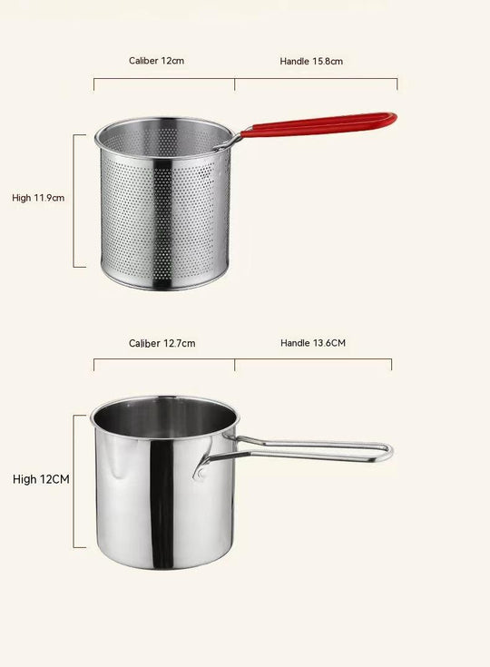 Deep Frying Pan Household 304 Stainless Steel Gas