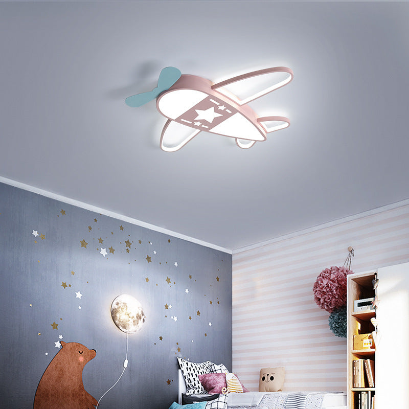 Nordic Children's Room Airplane Style Bedroom Chandelier