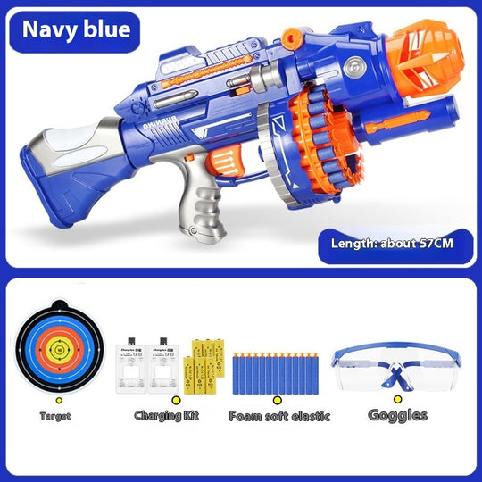 Children's Electric Continuous Hair Toy Gun Soft Bullet Gun Toy