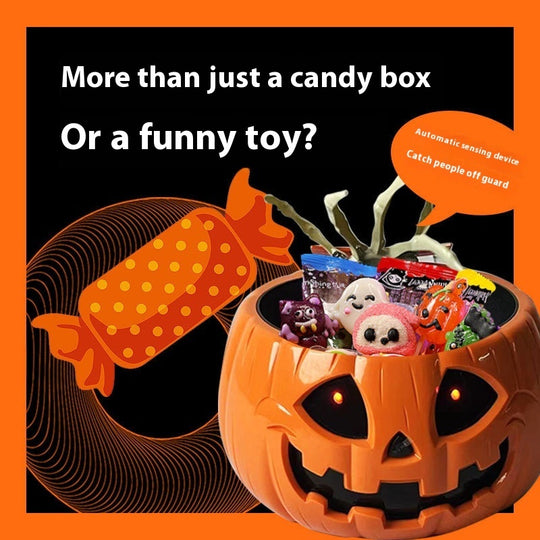 Children's Creative Electric Halloween Pumpkin Lamp Candy Bowl